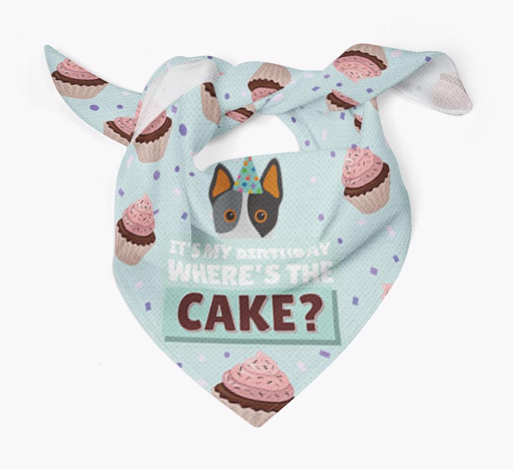 'Where's the Cake?' Birthday Bandana