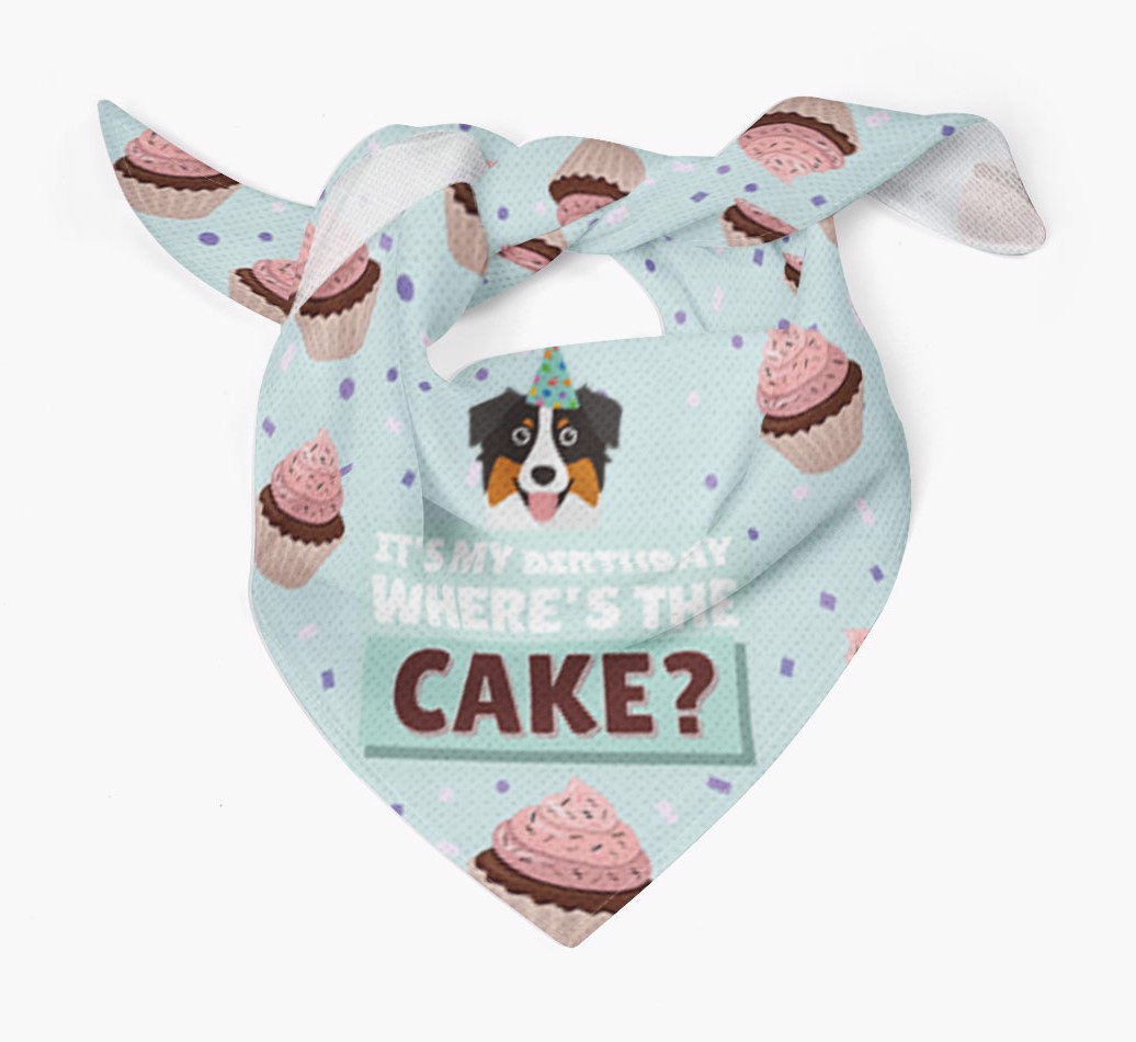 'Where's the Cake?' Birthday Bandana