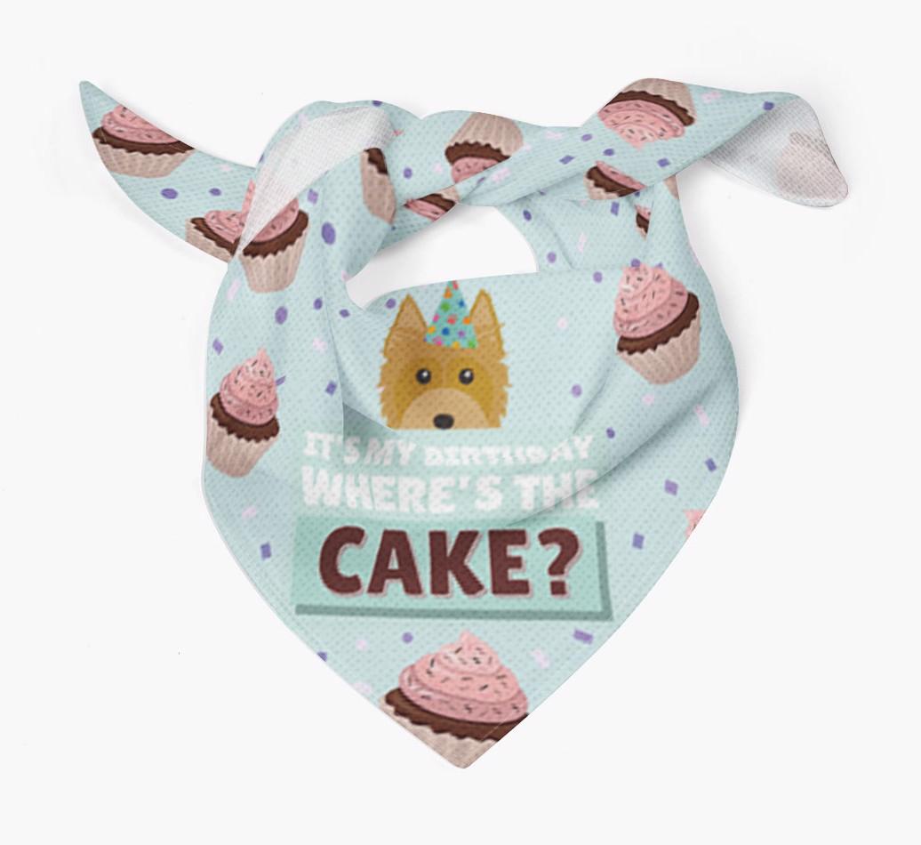 'Where's the Cake?' Birthday Bandana
