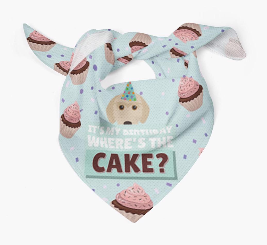 'Where's the Cake?' Birthday Bandana