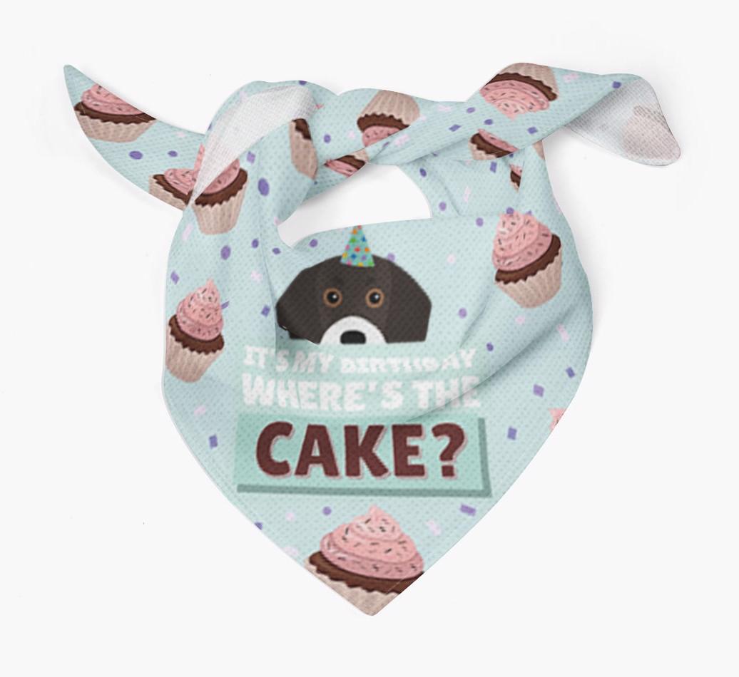 'Where's the Cake?' Birthday Bandana