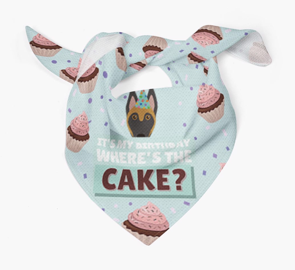 'Where's the Cake?' Birthday Bandana