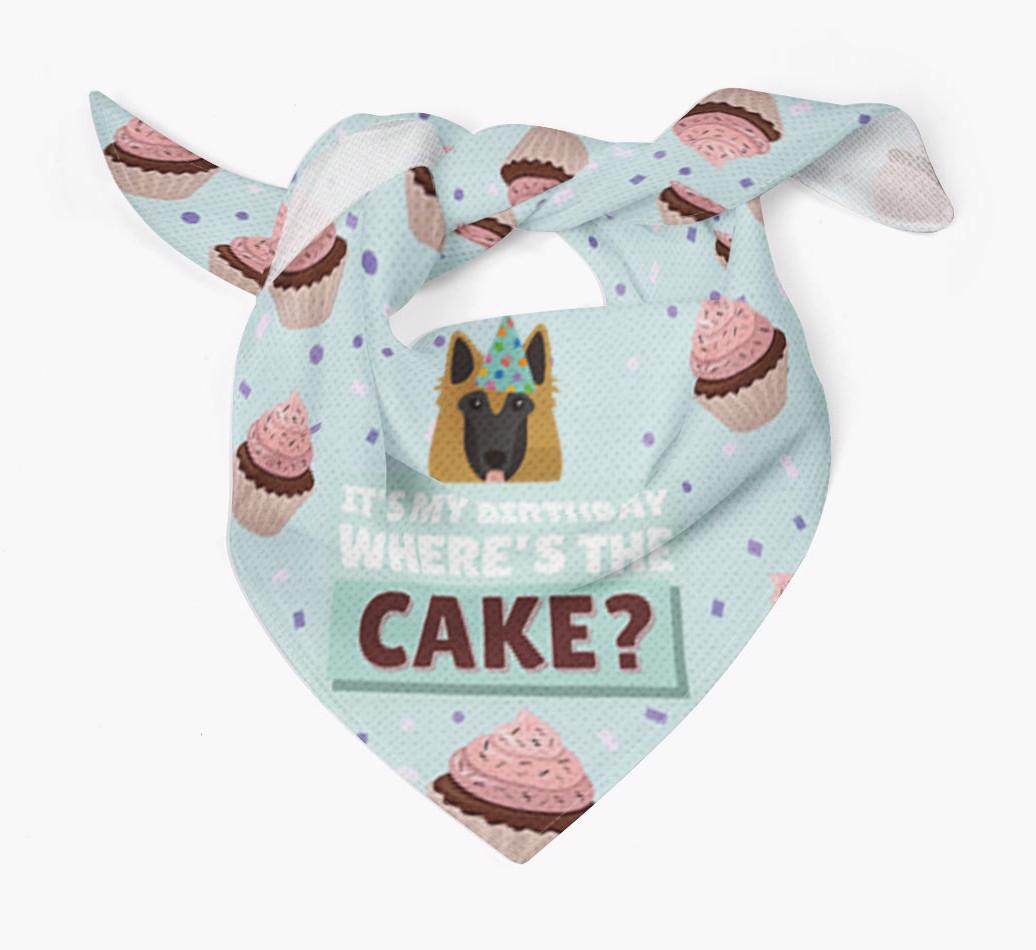 'Where's the Cake?' Birthday Bandana
