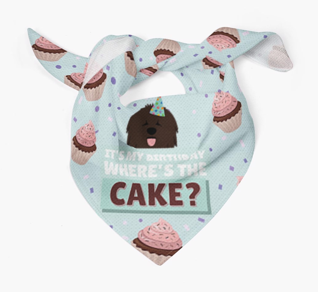 'Where's the Cake?' Birthday Bandana