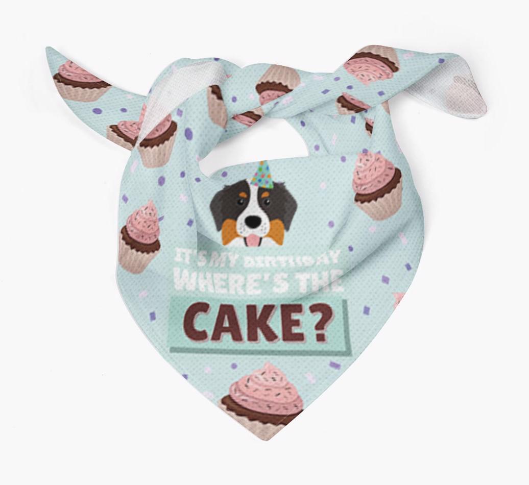 'Where's the Cake?' Birthday Bandana