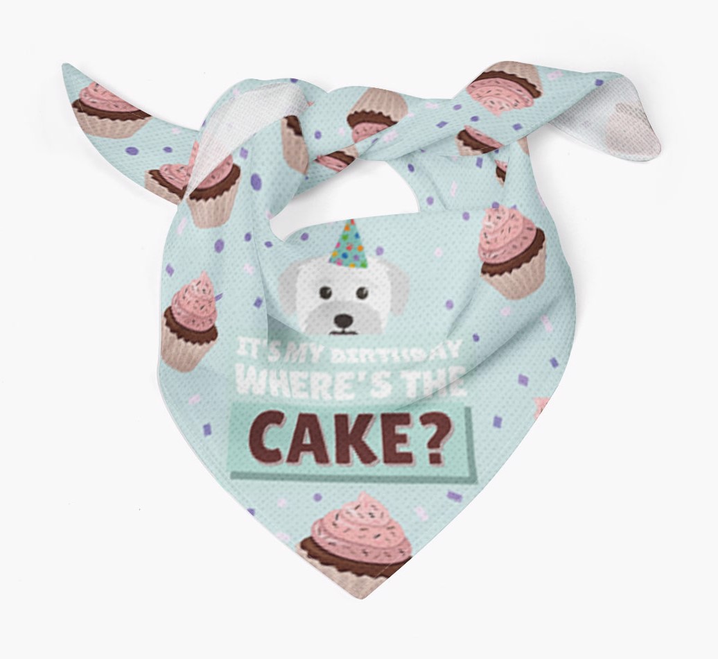 'Where's the Cake?' Birthday Bandana