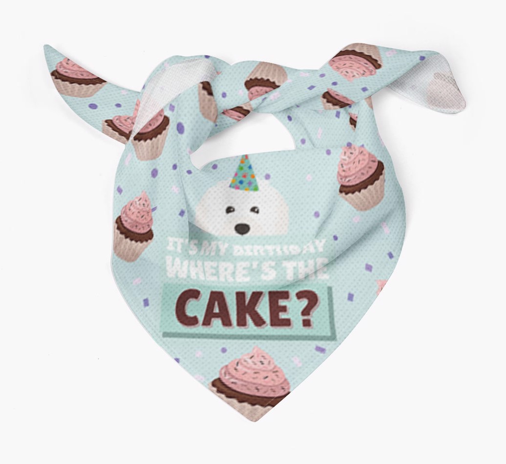 'Where's the Cake?' Birthday Bandana