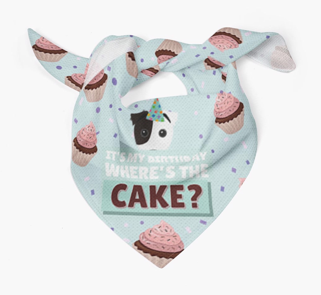 'Where's the Cake?' Birthday Bandana