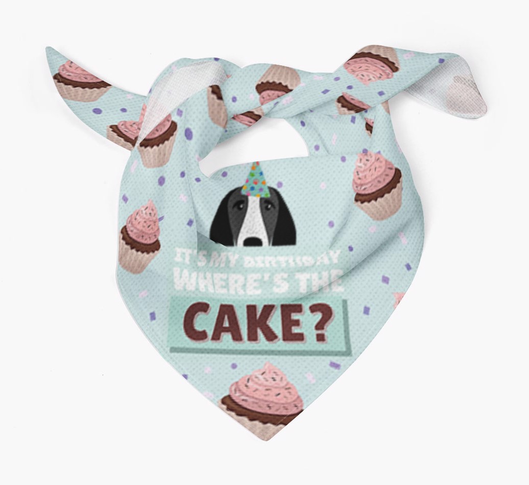 'Where's the Cake?' Birthday Bandana