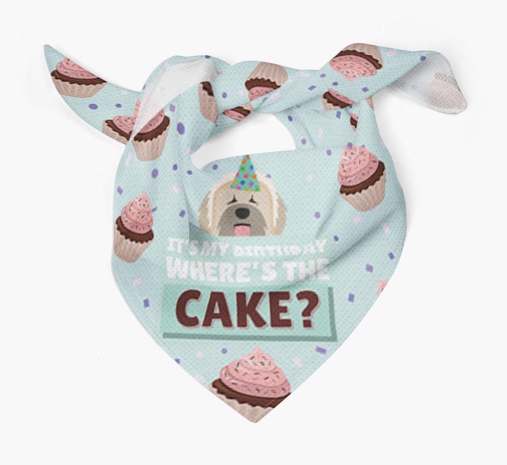 'Where's the Cake?' Birthday Bandana