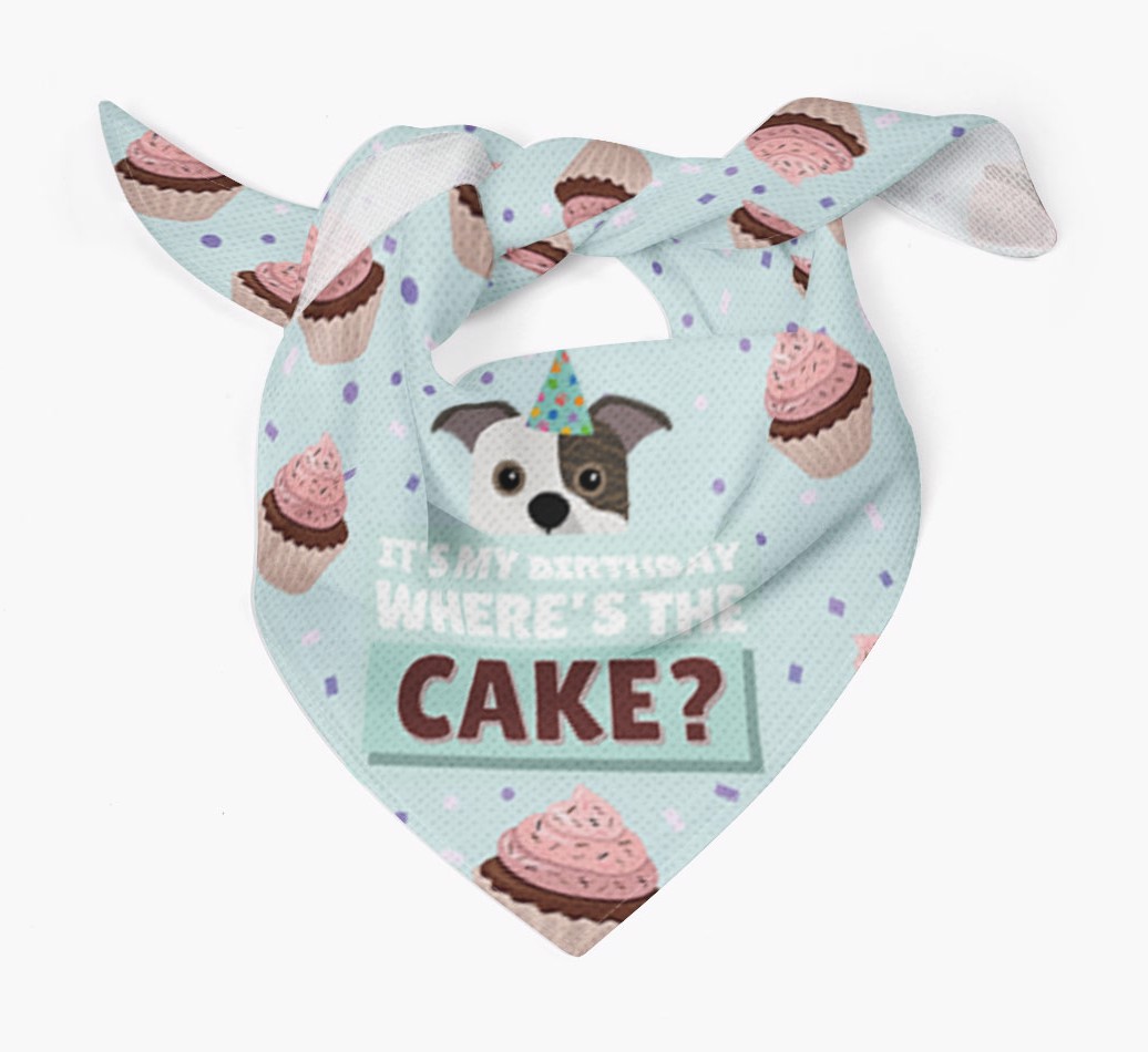 'Where's the Cake?' Birthday Bandana