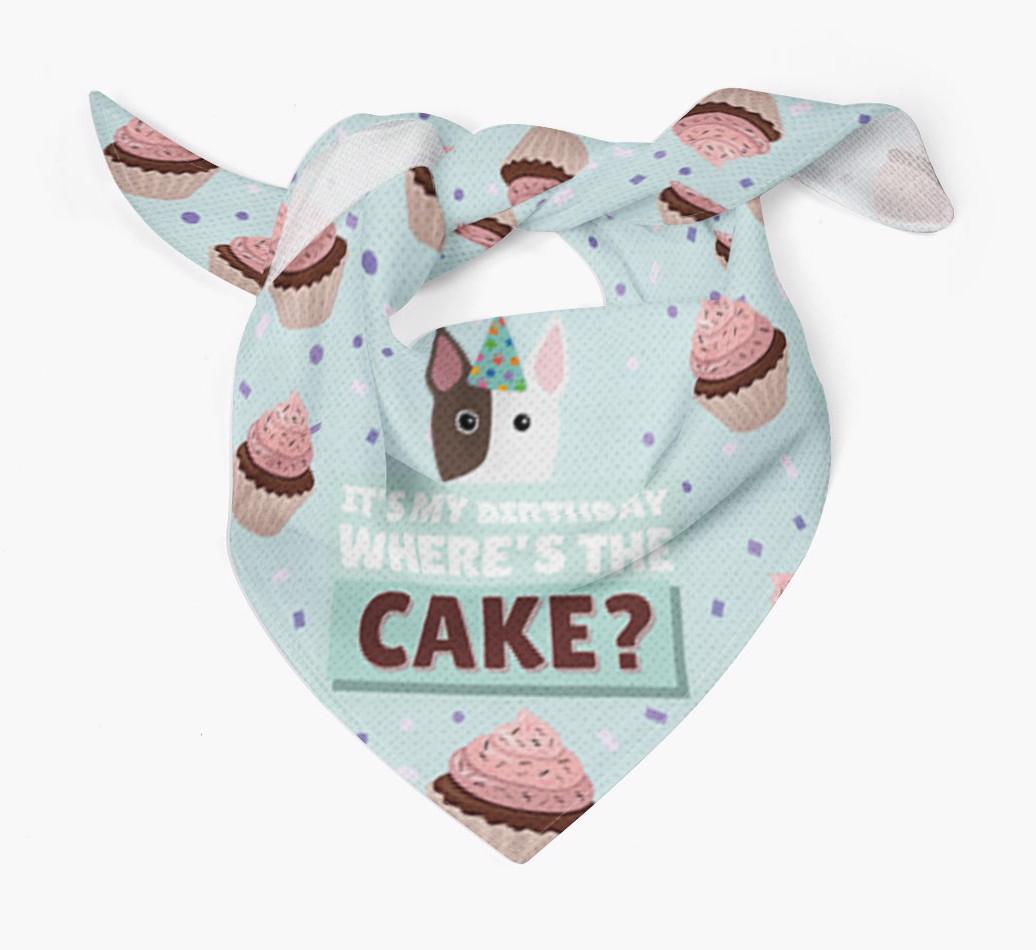 'Where's the Cake?' Birthday Bandana