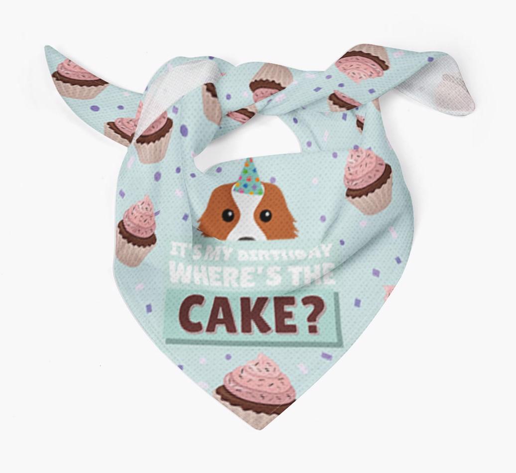 'Where's the Cake?' Birthday Bandana
