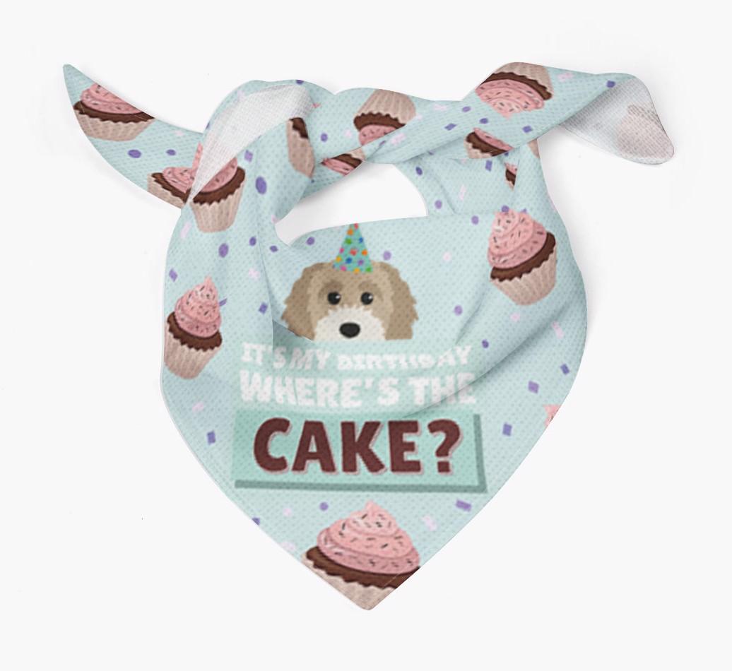'Where's the Cake?' Birthday Bandana