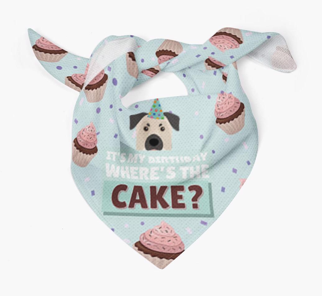 'Where's the Cake?' Birthday Bandana