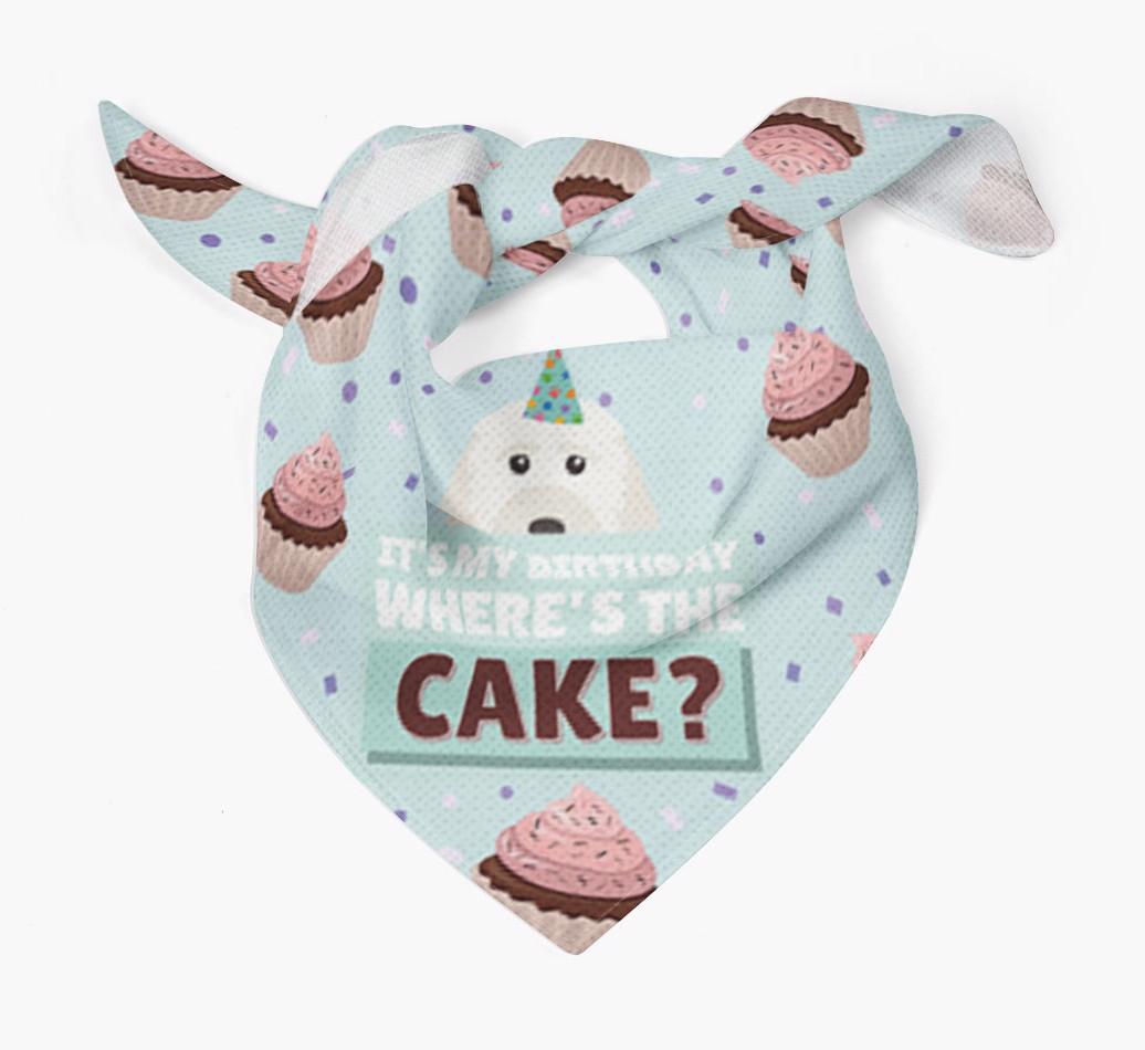 'Where's the Cake?' Birthday Bandana