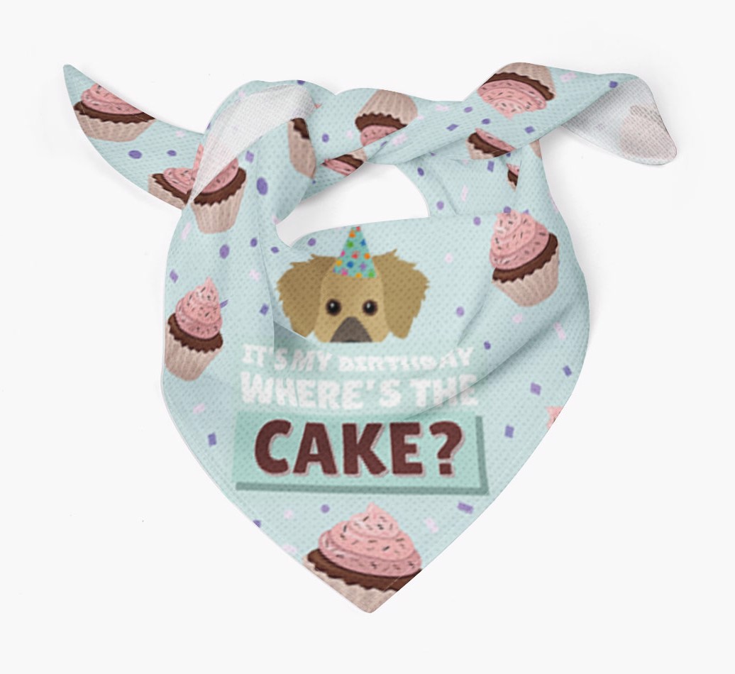 'Where's the Cake?' Birthday Bandana