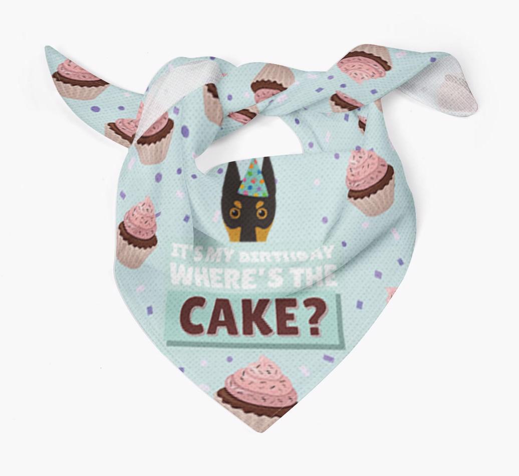 'Where's the Cake?' Birthday Bandana