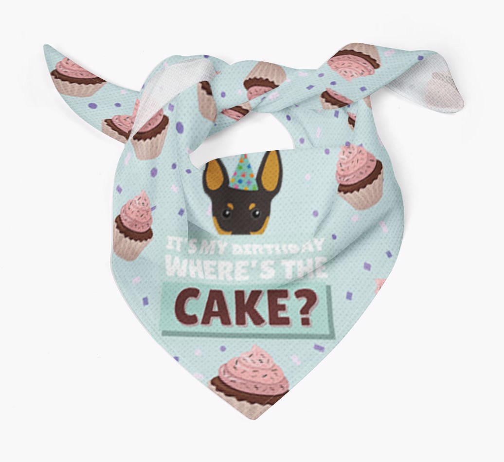'Where's the Cake?' Birthday Bandana