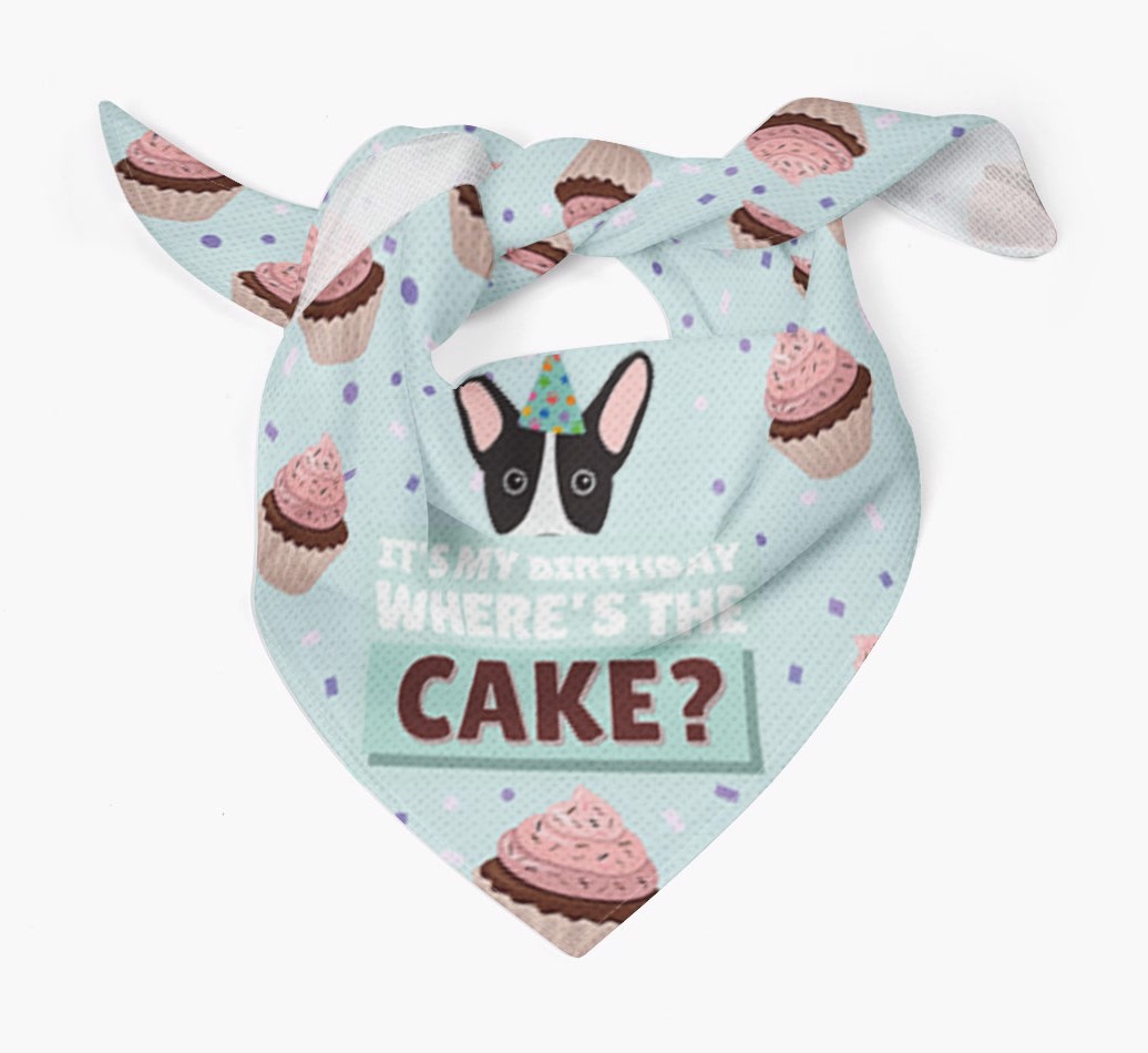 'Where's the Cake?' Birthday Bandana