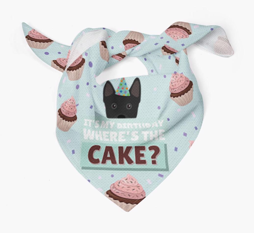 'Where's the Cake?' Birthday Bandana