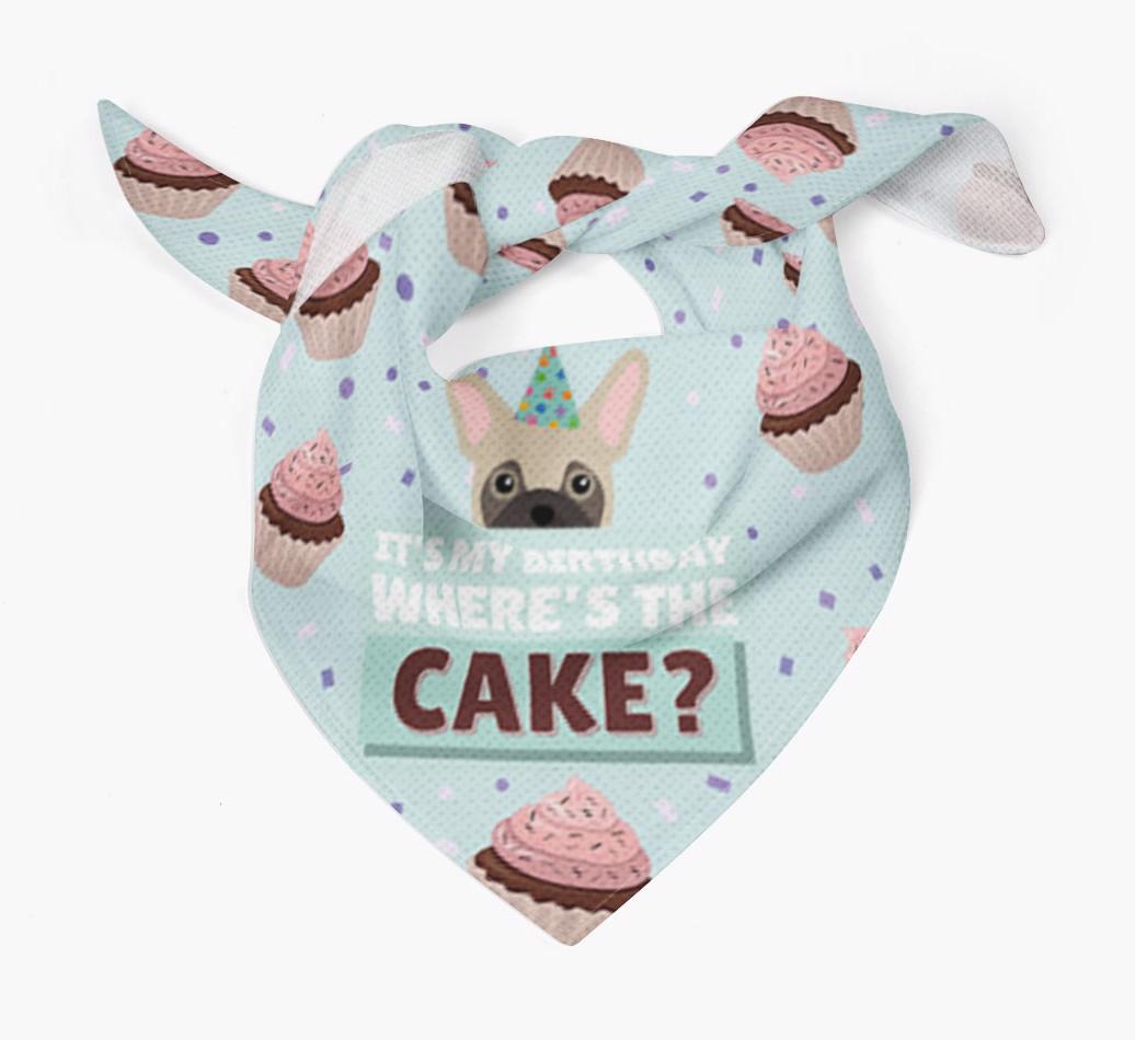 'Where's the Cake?' Birthday Bandana