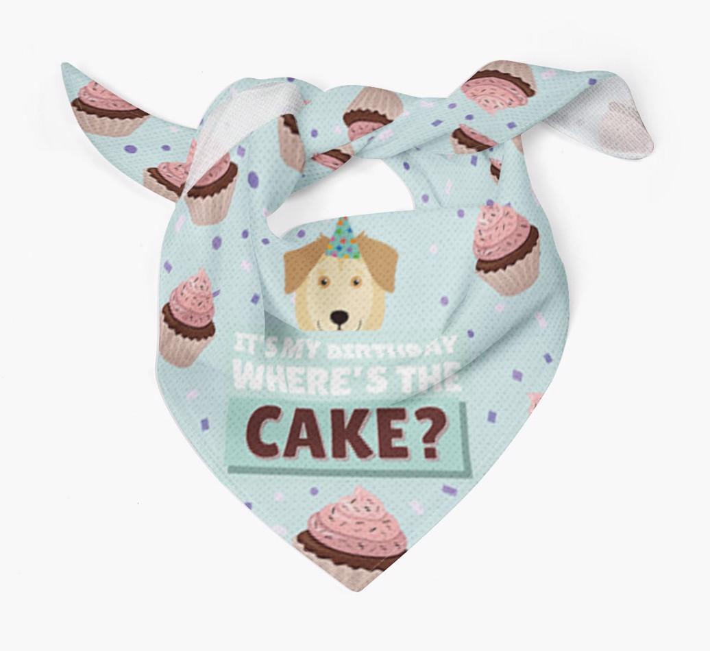 'Where's the Cake?' Birthday Bandana