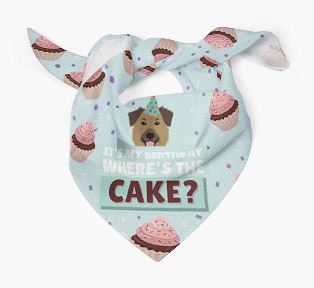 'Where's the Cake?' Birthday Bandana