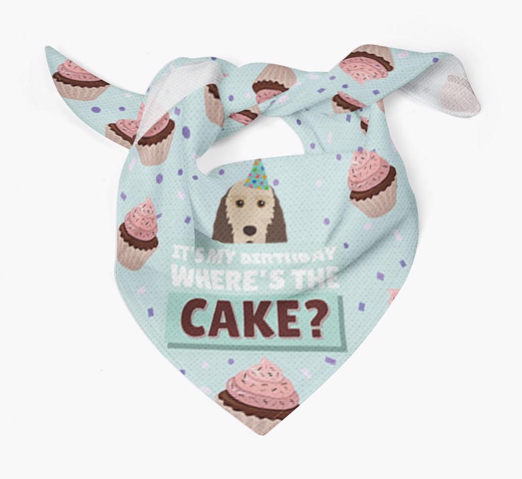 'Where's the Cake?' Birthday Bandana