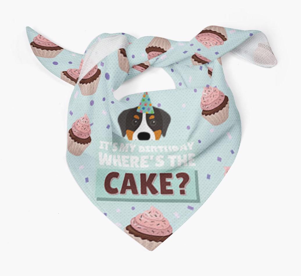 'Where's the Cake?' Birthday Bandana