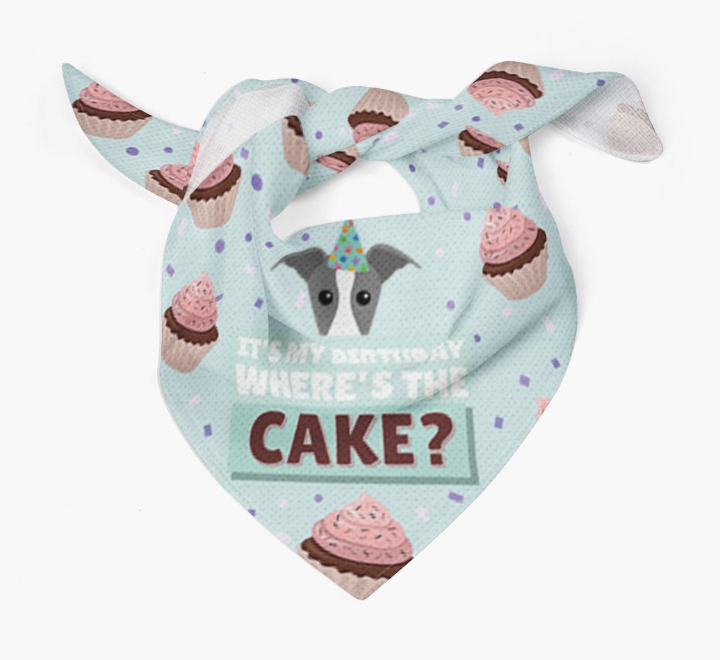 'Where's the Cake?' Birthday Bandana