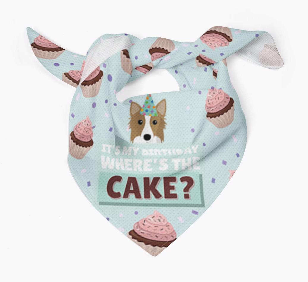 'Where's the Cake?' Birthday Bandana