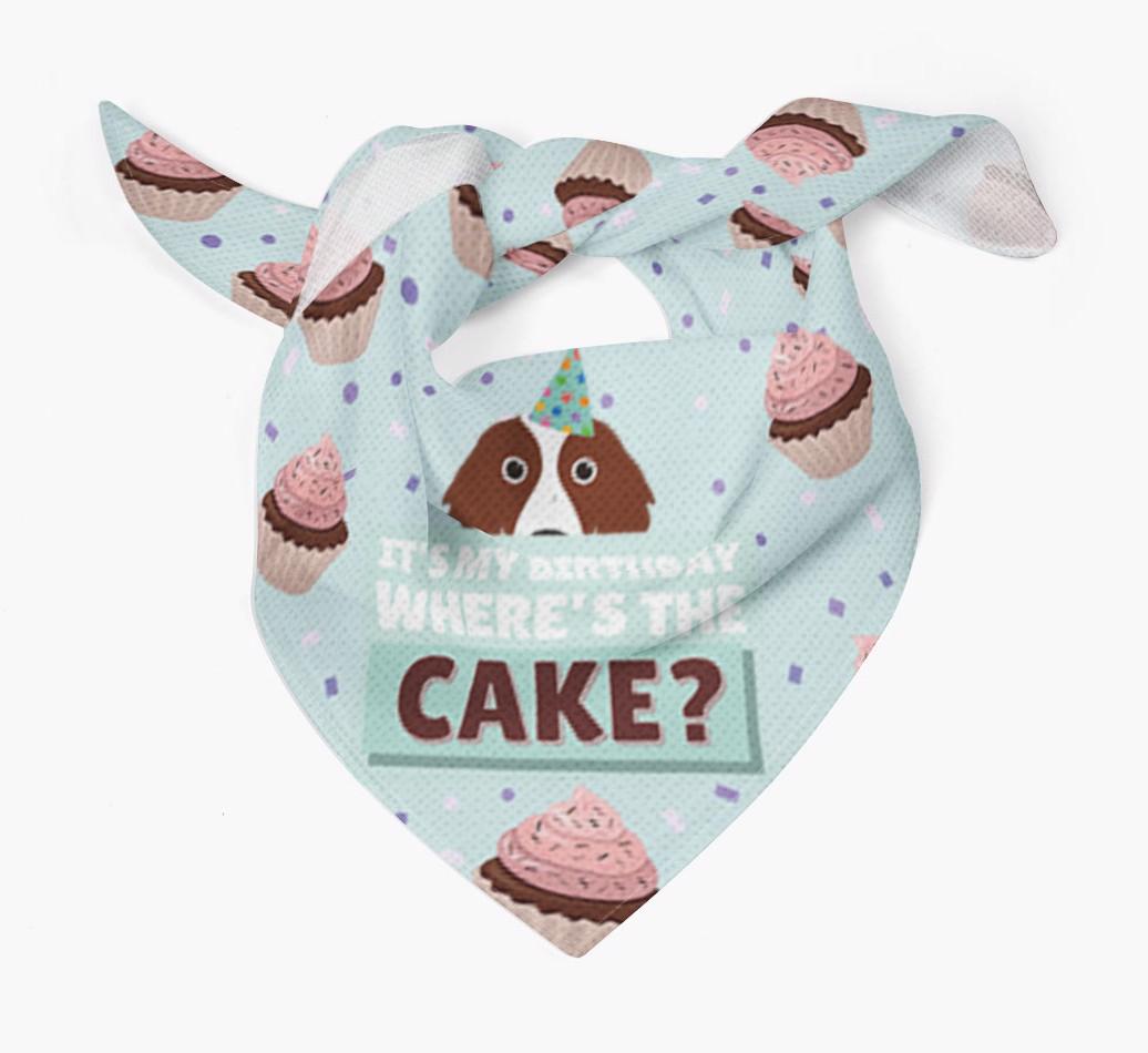 'Where's the Cake?' Birthday Bandana
