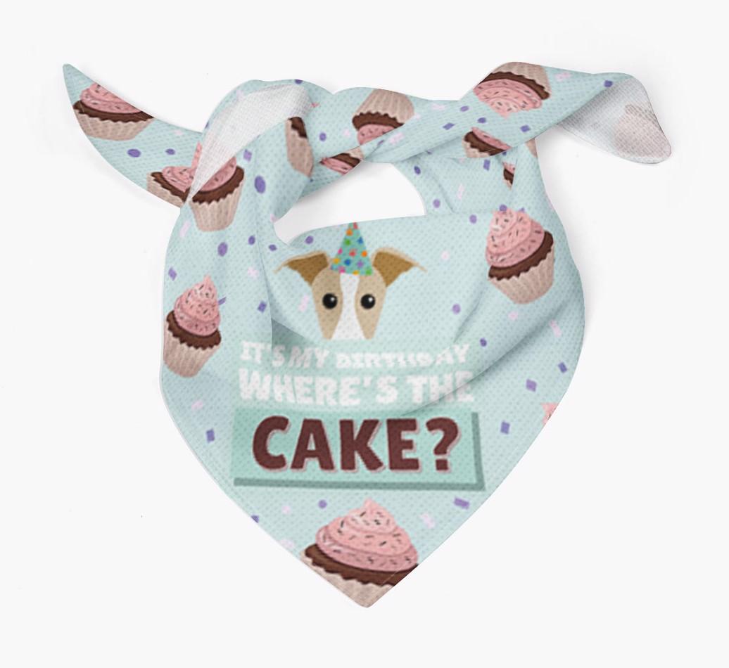 'Where's the Cake?' Birthday Bandana