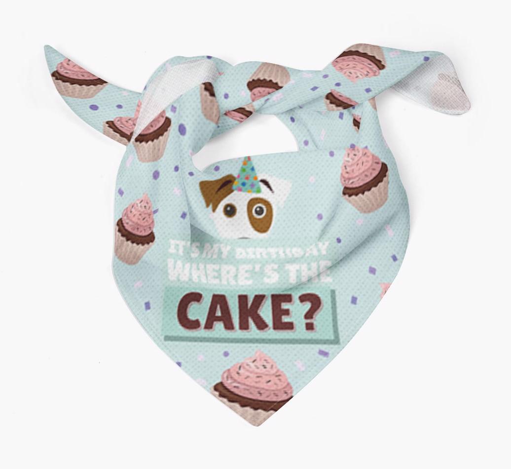 'Where's the Cake?' Birthday Bandana