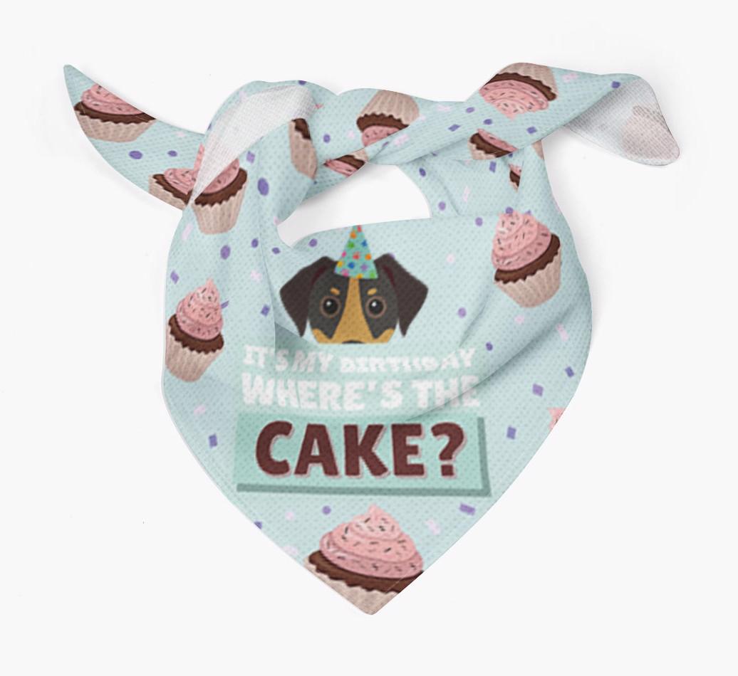 'Where's the Cake?' Birthday Bandana