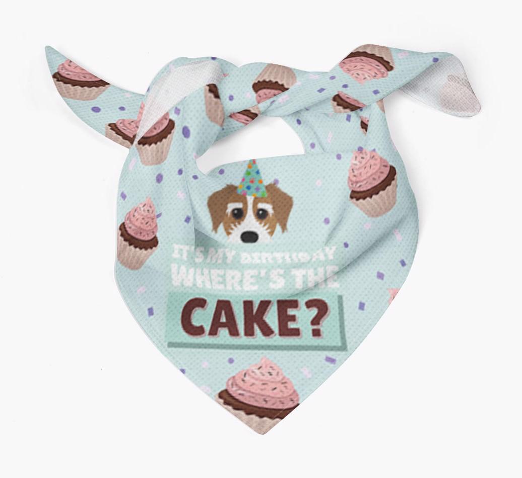 'Where's the Cake?' Birthday Bandana