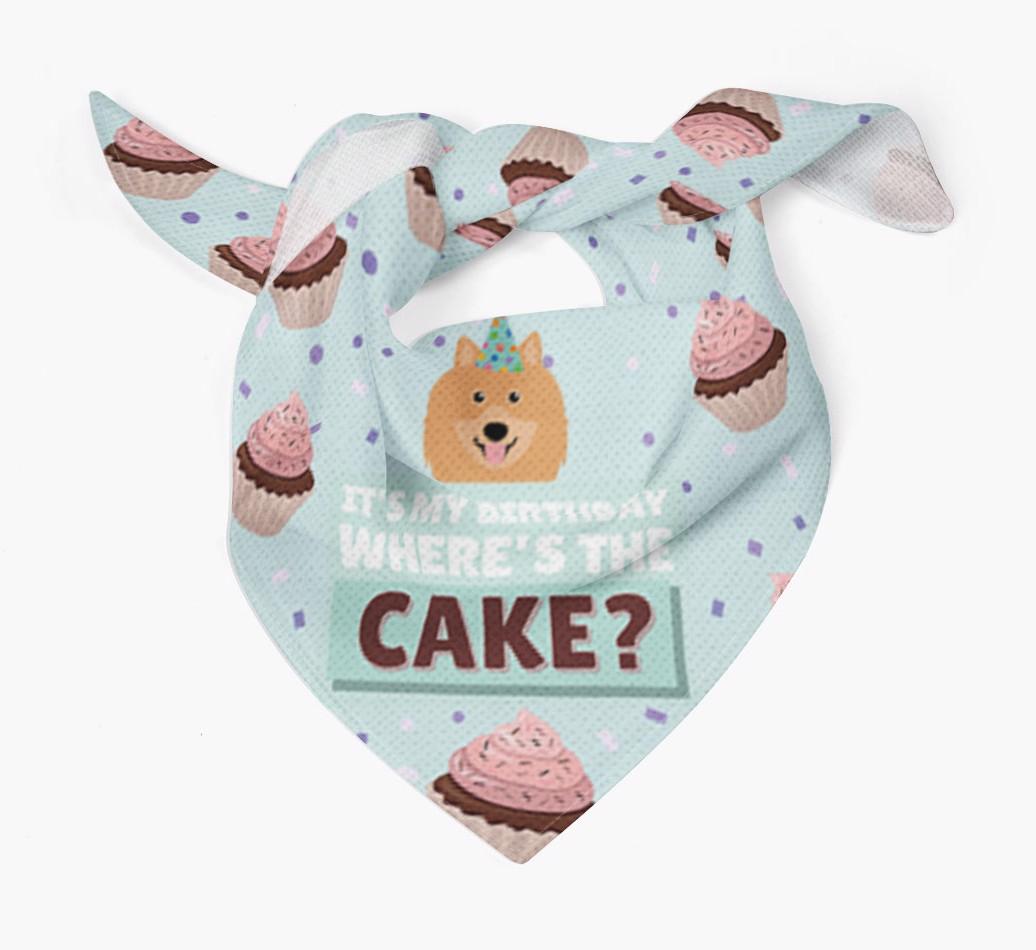 'Where's the Cake?' Birthday Bandana