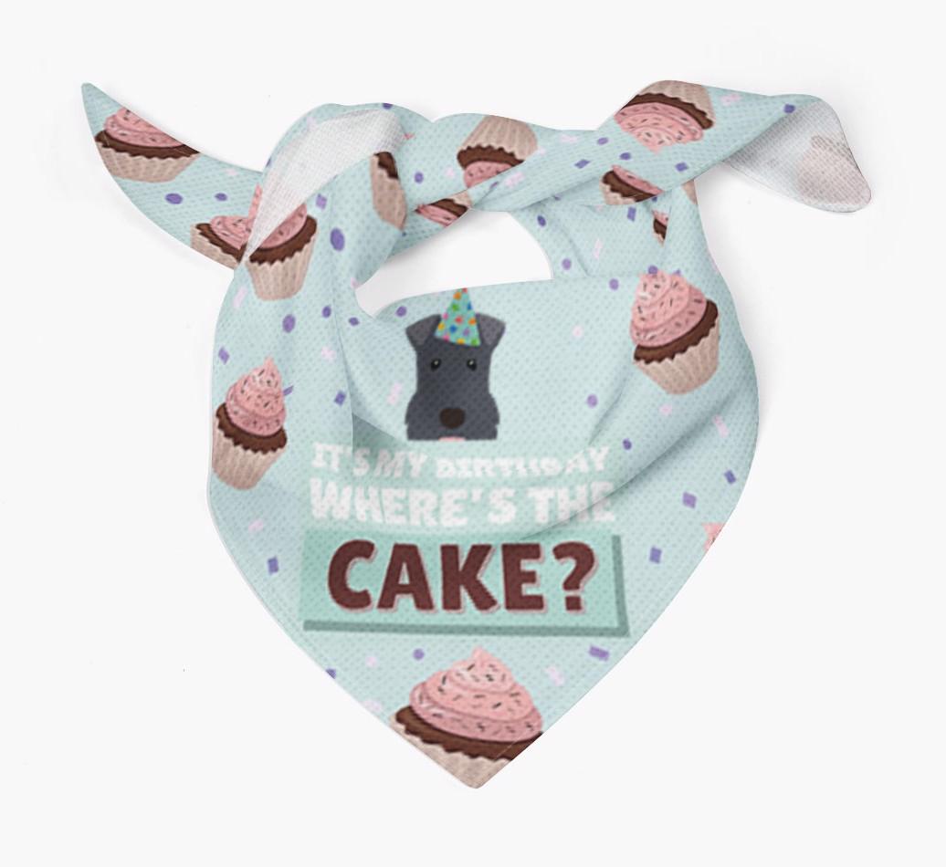 'Where's the Cake?' Birthday Bandana