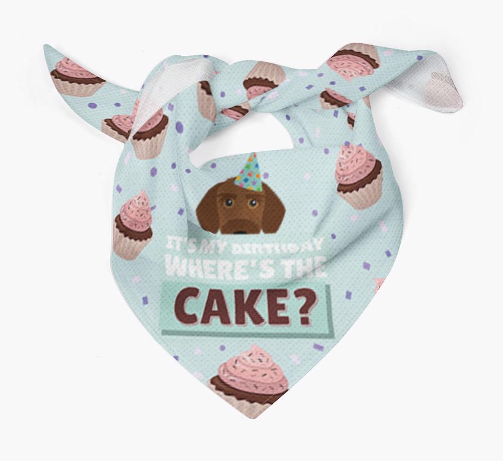'Where's the Cake?' Birthday Bandana