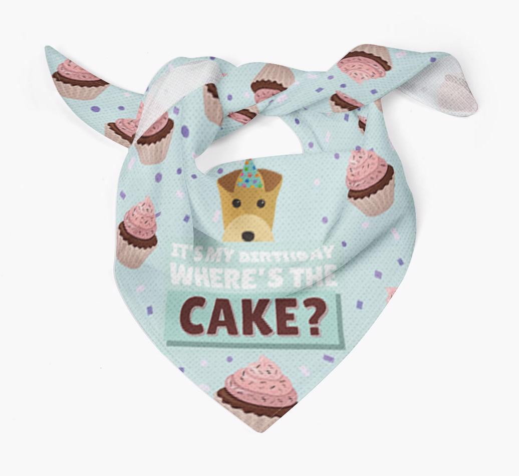 'Where's the Cake?' Birthday Bandana