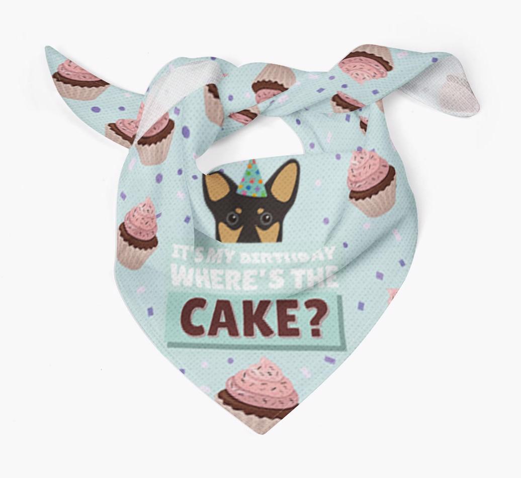 'Where's the Cake?' Birthday Bandana