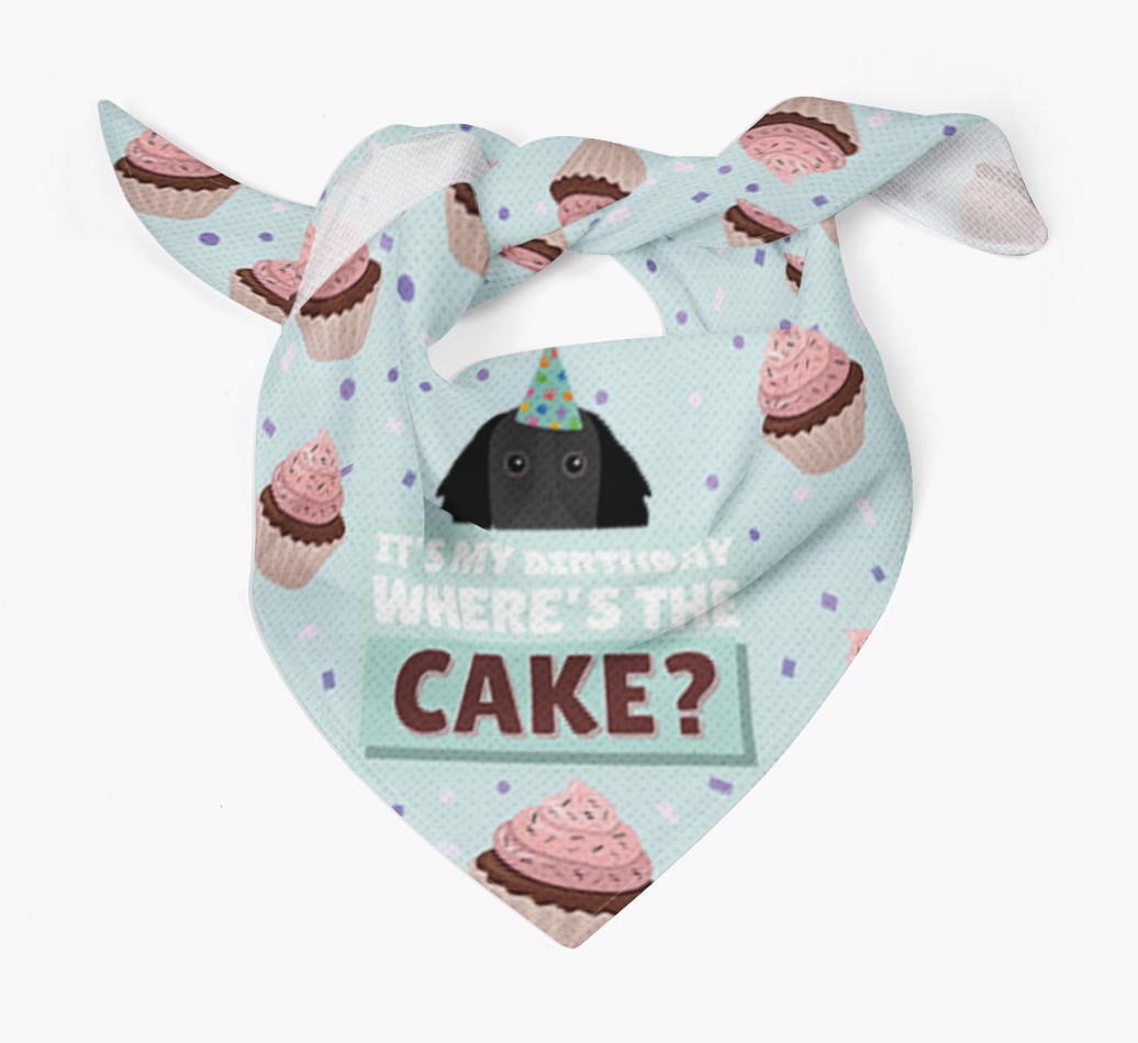 'Where's the Cake?' Birthday Bandana