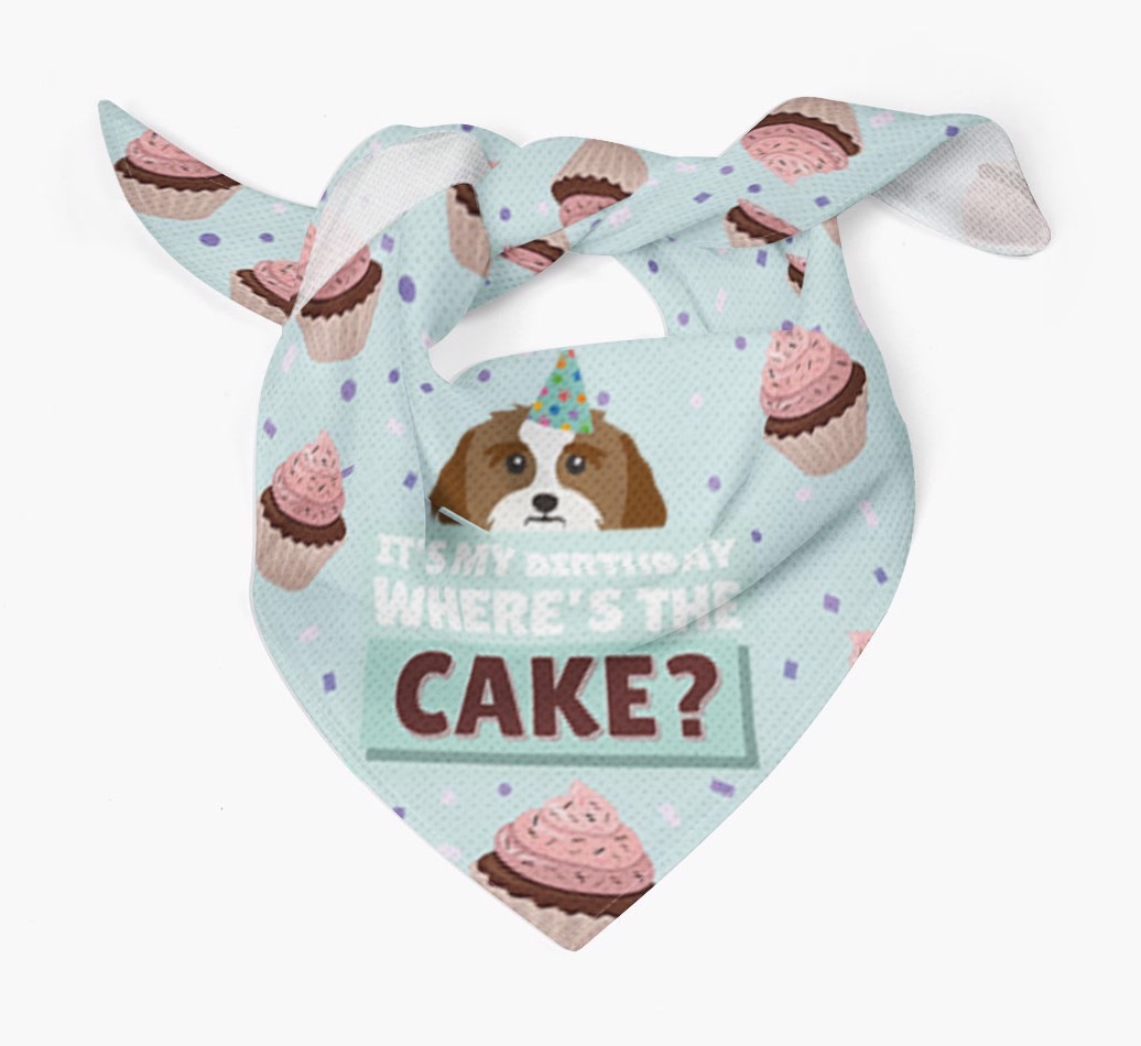 'Where's the Cake?' Birthday Bandana