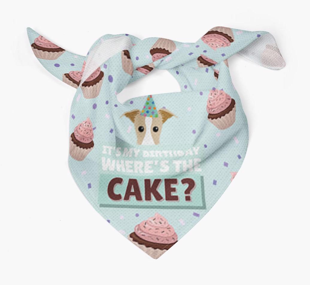 'Where's the Cake?' Birthday Bandana