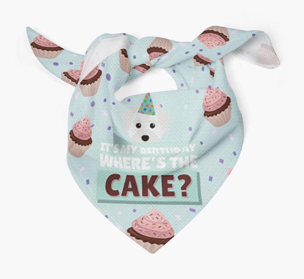 'Where's the Cake?' Birthday Bandana