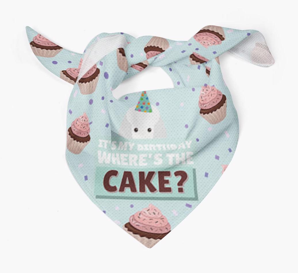 'Where's the Cake?' Birthday Bandana