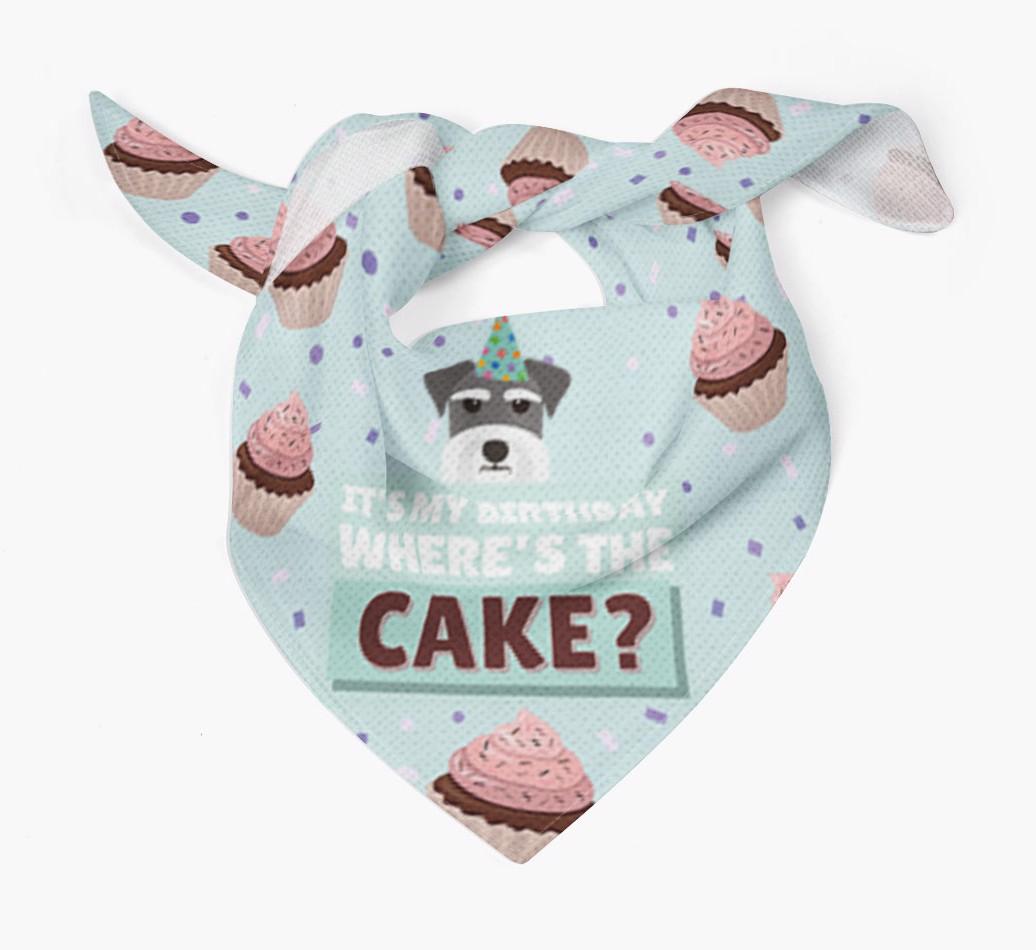'Where's the Cake?' Birthday Bandana