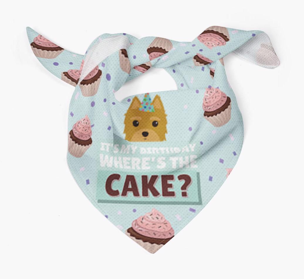 'Where's the Cake?' Birthday Bandana
