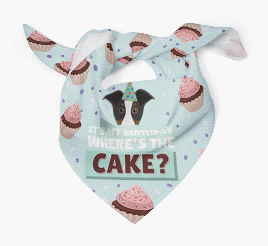 'Where's the Cake?' Birthday Bandana